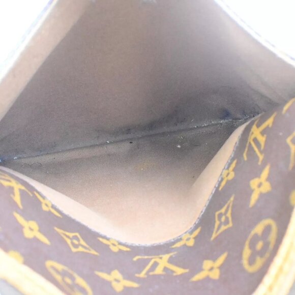 LOUIS VUITTON Logo Odeon PM Shoulder Bag Monogram Leather Brown - Picture 14 of 16